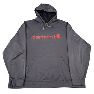 Carhartt Mens Relaxed Fit Grey Hoodie Sz 4XL